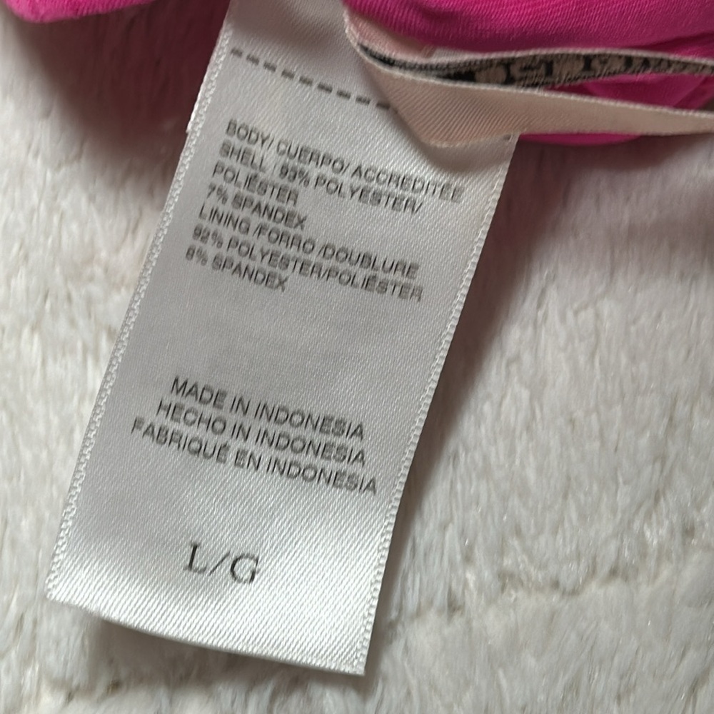 BCBG Passion Pink Cut Out Bralette Bikini Swim Top Large NEW BGBGeneration - Picture 8 of 14